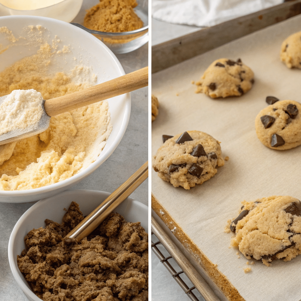 A Collage Of Cookies On A Tray