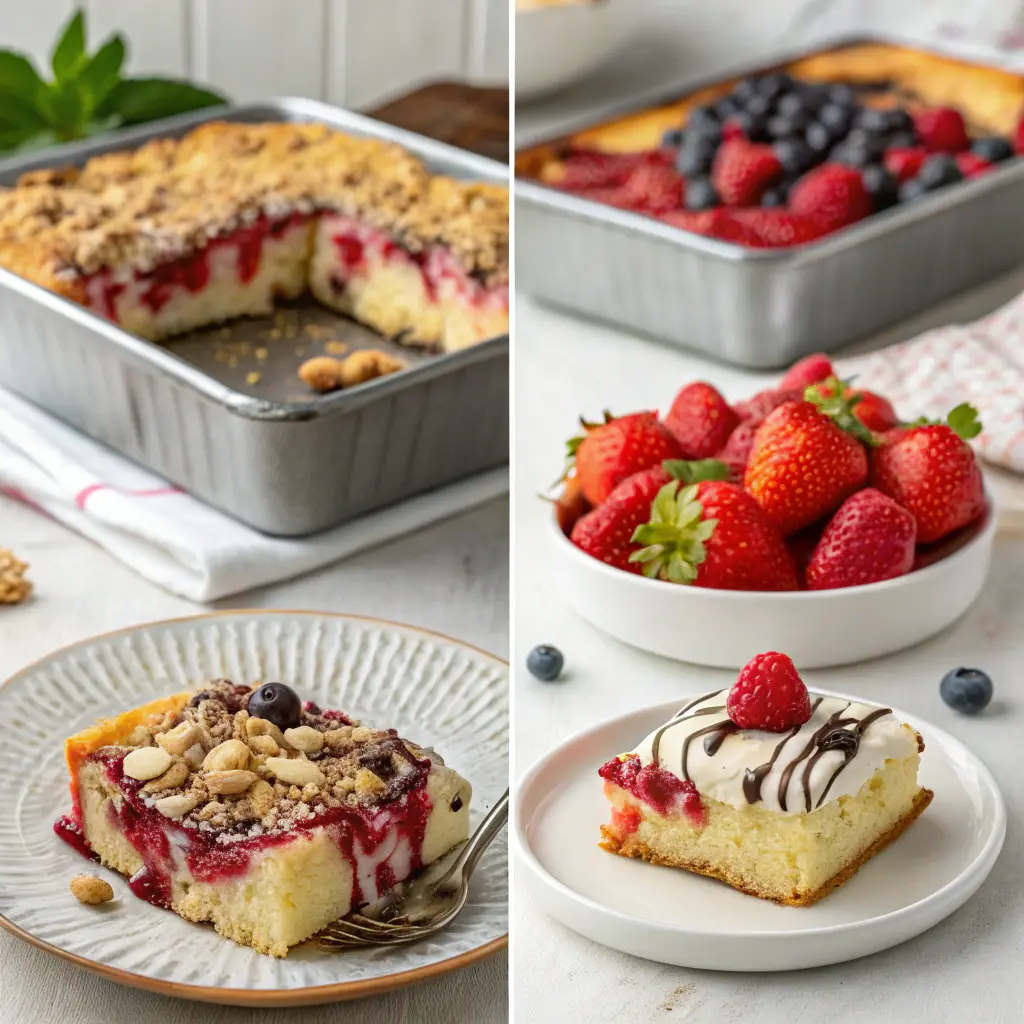 A Collage Of Different Types Of Desserts